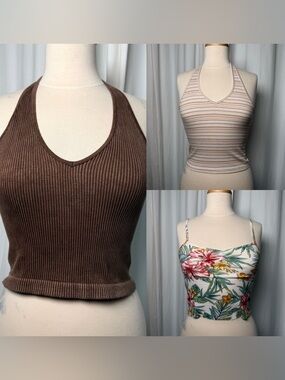 Halter & Spaghetti Strap Tops Bundle (3) – Size S